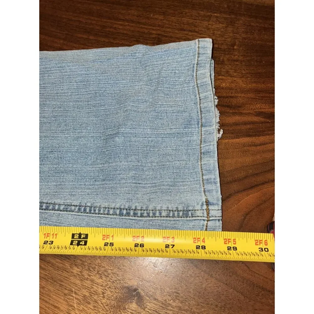 Vintage 90s, Y2K Mudd jeans Jr 3 Blue Low/Mid Rise Denim Flared / Bell‎ Leg